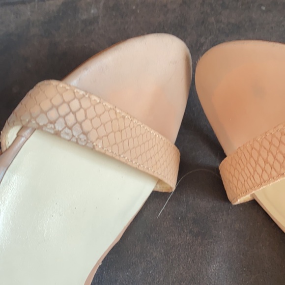 Nine West nude wedge sandals - Picture 8 of 16